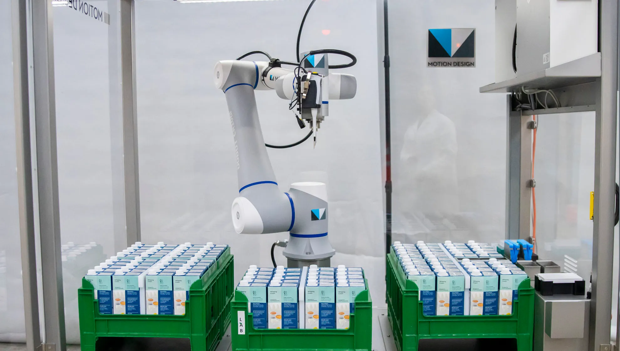 Aliquoting and puncturing robotic automation from Motion Design Automation.