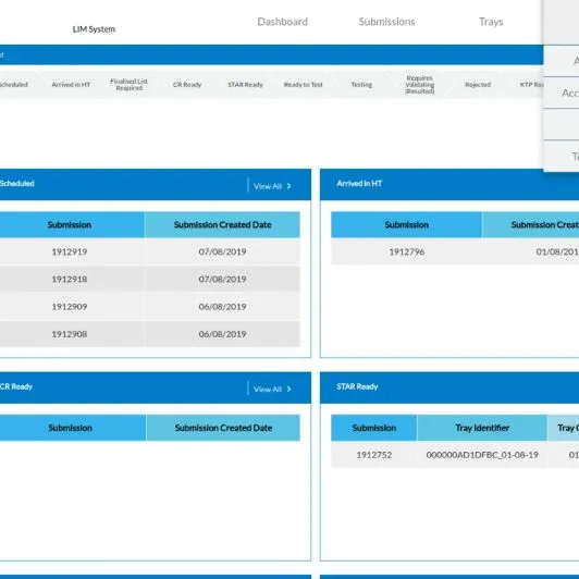 Laboratory Information Management System (LIMS)